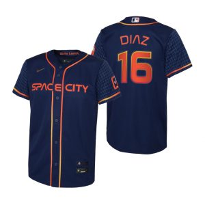 Impressive Houston Astros #16 Aledmys Diaz Navy Youth Nike 2022 City Connect Replica MLB Jersey With high demand Don't miss out Order now to wear your team colors