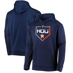 Impressive Houston Astros Majestic 2019 Postseason Dugout Authentic Pullover Hoodie Navy