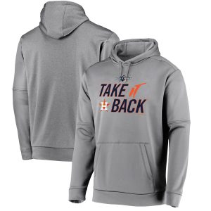 Impressive Houston Astros Majestic 2019 World Series Bound Authentic Collection Dugout Pullover Hoodie Gray