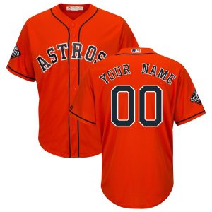 Impressive Houston Astros Majestic 2019 World Series Bound Official Cool Base Custom Jersey Orange