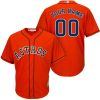 Impressive Houston Astros Majestic Cool Base Custom Jersey Orange