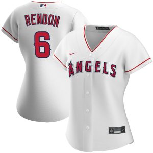 Impressive Los Angeles Angels #6 Anthony Rendon Nike Women's Home 2020 MLB Player Jersey White Retailers boost your inventory Order now to meet customer demand