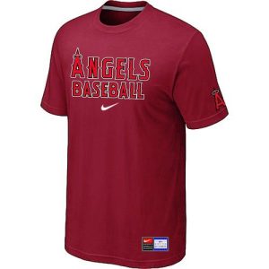 Impressive Los Angeles Angels Nike Short Sleeve Practice MLB T Shirt Red
