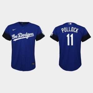 Impressive Los Angeles Dodgers #11 A.J. Pollock Nike Youth 2021 City Connect MLB Jersey Royal Be among the first buyers Order now to enjoy top notch quality