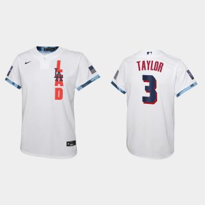 Impressive Los Angeles Dodgers #3 Chris Taylor Youth 2021 MLB All Star Game White Jersey With high demand Don't miss out Order now to wear your team colors