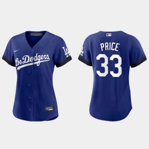 Impressive Los Angeles Dodgers #33 David Price Nike Women's 2021 City Connect MLB Jersey Royal Retailers boost your inventory Order now to meet customer demand