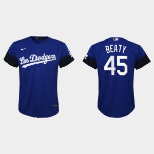Impressive Los Angeles Dodgers #45 Matt Beaty Nike Youth 2021 City Connect MLB Jersey Royal Hurry Exclusive offer Place your order immediately for a great jersey