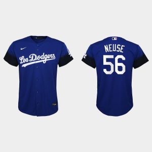 Impressive Los Angeles Dodgers #56 Sheldon Neuse Nike Youth 2021 City Connect MLB Jersey Royal Limited stock Order now to show your love for your team