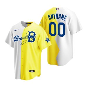 Impressive Los Angeles Dodgers Custom White Yellow 2022 MLB All Star Celebrity Softball Game Jersey