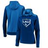 Impressive Los Angeles Dodgers Majestic Women's 2019 Postseason Dugout Authentic Pullover Hoodie Royal