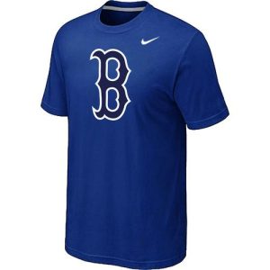 Impressive MLB Boston Red Sox Heathered Nike Blended T Shirt Blue