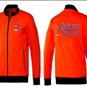 Impressive MLB Cleveland Guardians Zip Jacket Orange_2