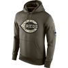 Impressive Men's Cincinnati Reds Nike Olive Salute To Service KO Performance Hoodie