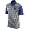 Impressive Men's Los Angeles Dodgers Nike Gray Dri FIT Stripe Polo