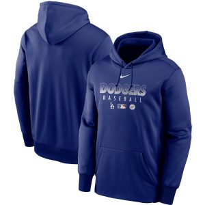 Impressive Men's Los Angeles Dodgers Nike Royal Authentic Collection Therma Performance Pullover Hoodie