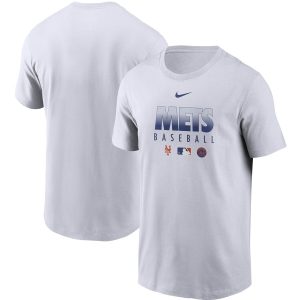 Impressive Men's New York Mets Nike White Authentic Collection Team Performance T Shirt
