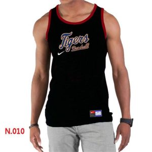 Impressive Men's Nike Detroit Tigers Home Practice Tank Top Black
