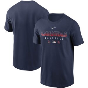 Impressive Men's St. Louis Cardinals Nike Navy Authentic Collection Team Performance T Shirt