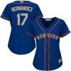 Impressive Mets #17 Keith Hernandez Blue(Grey NO.) Alternate Women's Stitched MLB Jersey Collectors this is a must have Add it to your collection by ordering