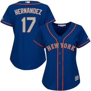 Impressive Mets #17 Keith Hernandez Blue(Grey NO.) Alternate Women's Stitched MLB Jersey Collectors this is a must have Add it to your collection by ordering