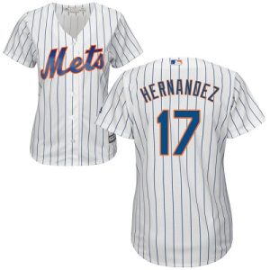 Impressive Mets #17 Keith Hernandez White(Blue Strip) Home Women's Stitched MLB Jersey Collectors this is a must have Add it to your collection by ordering