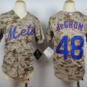 Impressive Mets #48 Jacob DeGrom Camo Alternate Cool Base Stitched Youth MLB Jersey Sports enthusiasts seize this opportunity Order now to feel the game excitement