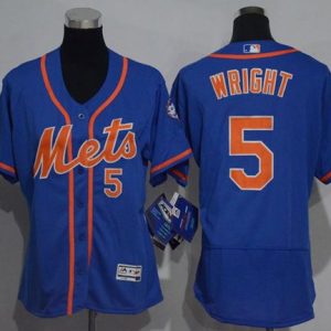 Impressive Mets #5 David Wright Blue Flexbase Authentic Women's Stitched MLB Jersey Be among the first buyers Order now to enjoy top notch quality