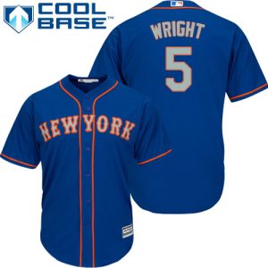 Impressive Mets #5 David Wright Blue(Grey NO.) Cool Base Stitched Youth MLB Jersey Sports fans this is your chance Order soon to be part of the action
