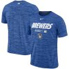 Impressive Milwaukee Brewers Nike Authentic Collection Velocity Team Issue Performance T Shirt Royal
