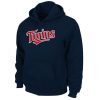 Impressive Minnesota Twins Majestic Fleece Hitter Navy MLB Hoodie