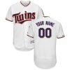 Impressive Minnesota Twins Majestic Home Flex Base Authentic Collection Custom Jersey White