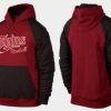 Impressive Minnesota Twins Pullover Hoodie Burgundy Red & Black