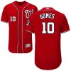 Impressive Nationals #10 Yan Gomes Red Flexbase Authentic Collection Stitched MLB Jersey