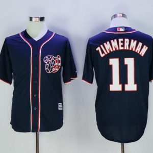Impressive Nationals #11 Ryan Zimmerman Navy Blue New Cool Base Stitched MLB Jersey