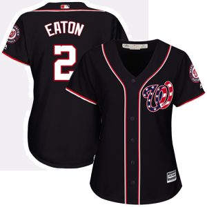 Impressive Nationals #2 Adam Eaton Navy Blue Alternate Women's Stitched MLB Jersey Hurry Exclusive offer Place your order immediately for a great jersey