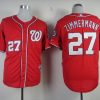 Impressive Nationals #27 Jordan Zimmermann Red Cool Base Stitched MLB Jersey