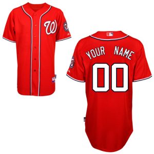 Impressive Nationals Authentic Red 2011 Cool Base MLB Jersey (S 3XL)