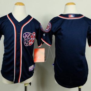 Impressive Nationals Blank Navy Blue Cool Base 2019 World Series Champions Stitched Youth MLB Jersey Sports fans this is your chance Order soon to be part of the action