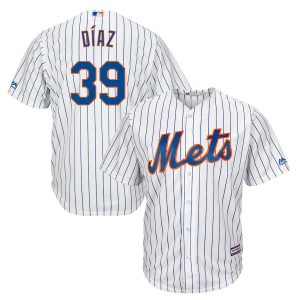 Impressive New York Mets #39 Edwin Diaz Majestic Home Cool Base Player Jersey White