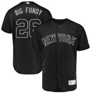 Impressive New York Yankees #26 DJ LeMahieu Big Fundy Majestic 2019 Players' Weekend Flex Base Authentic Player Jersey Black