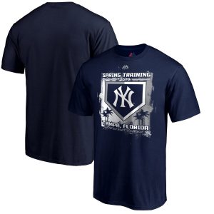Impressive New York Yankees Majestic 2019 Spring Training Grapefruit League Base on Ball Big & Tall T Shirt Navy