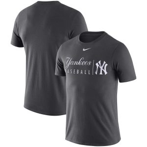 Impressive New York Yankees Nike MLB Practice T Shirt Anthracite