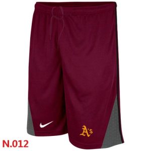 Impressive Nike MLB Oakland Athletics Performance Training Shorts Red
