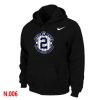 Impressive Nike New York Yankees #2 Derek Jeter Official Final Season Commemorative Logo Pullover Hoodie Black