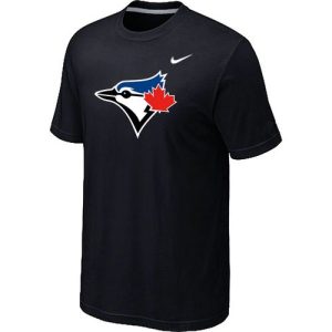 Impressive Nike Toronto Blue Jays Authentic Logo T Shirt Black