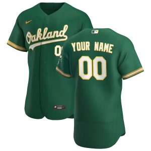 Impressive Oakland Athletics Custom Men's Nike Kelly Green Alternate 2020 Authentic Player MLB Jersey