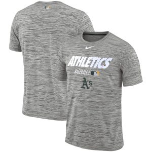 Impressive Oakland Athletics Nike Authentic Collection Velocity Team Issue Performance T Shirt Gray