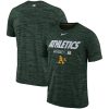 Impressive Oakland Athletics Nike Authentic Collection Velocity Team Issue Performance T Shirt Green