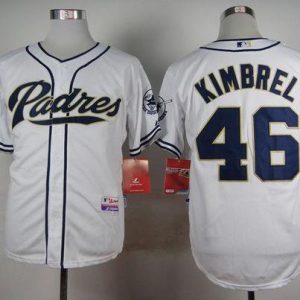 Impressive Padres #46 Craig Kimbrel White Cool Base Stitched MLB Jersey