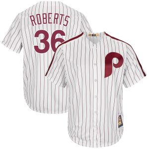Impressive Philadelphia Phillies #36 Robin Roberts Majestic Cooperstown Collection Cool Base Player Jersey White